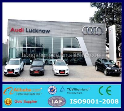 China Prefab Showroom Steel Structure Car Showroom Exhibition Hall Shopping Mall for sale