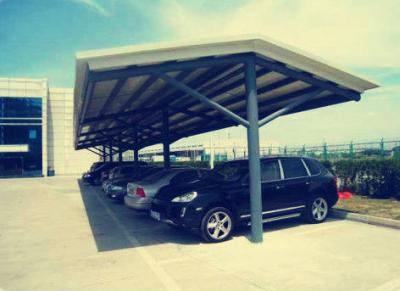 China Modern Design Light Steel Modular Hotel Carport / Shed for sale