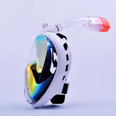 China Hot Selling Professional Snorkeling Underwater Anti-fog Equipment Full Face Snorkeling For Child Adult Diving Mask for sale