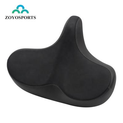 China Leather Bicycle Seat Saddle Bicycle Saddle Comfortable Integrated Waterproof Soft Sponge Bicycle Saddle for sale