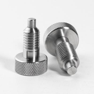 China Industrial Equipment 18-8 Stainless Steel Spring Button Style Retractable Plunger Lock Indexing Plunger for sale