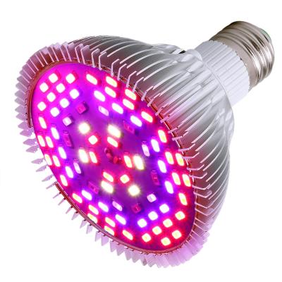 China PC Factory 4inch 50W Grow Light Indoor Growing Light 78pcs LED Lamp E27 Socket Model for sale