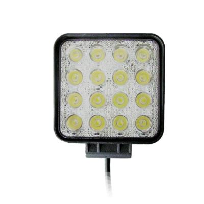 China 4.3inch 48W Diecast Aluminum Housing Square Led Work Light For Jeep Car Offroad Light for sale