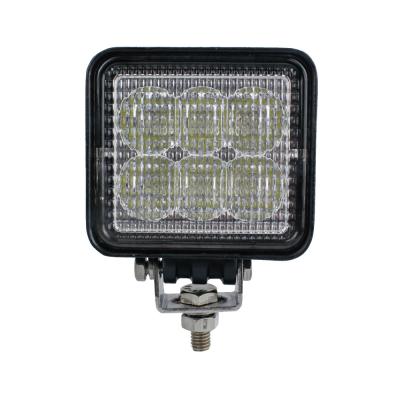 China Mini Alloy 18W 6LED 3inch Square LED Work Light Aluminum Car Led Lights for sale