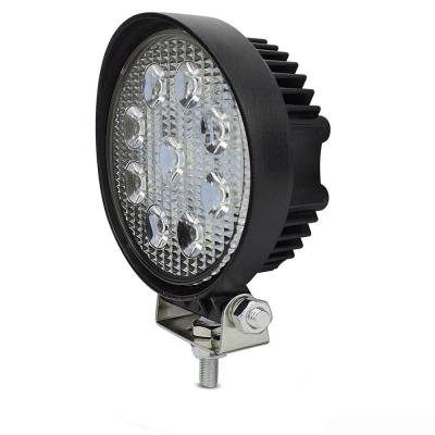 China ROAD CE/ROHS/FCC/IP67/EMC/ISO9001 Pilipss Round 27w Led Work Light Vehicle Low Price for sale