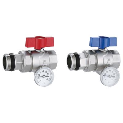 China Water Thread General Butterfly Italy 1 Inch Brass Ball Valve With Timer for sale