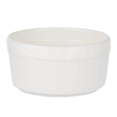 China Oven White Color Ceramic Souffle Stocked Ramekins Microwave Toughen Ice Ceramic Bowls for sale