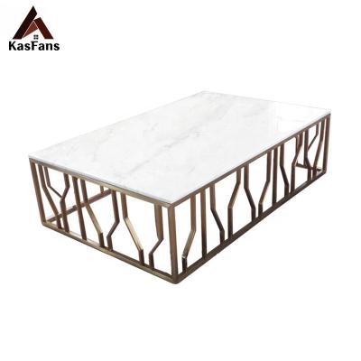 China Exclusive White Rectangle Shape All-match Customized Design Living Room Furniture Space Center Saving Space Center Tables for sale