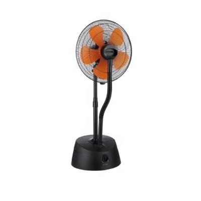 China Hotel Spray Stand Pedestal Water Mist Fan with Ultrasonic Water Spray, Black Fan, Silent, Mist Function, Household, Commercial for sale