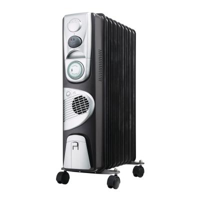 China Hotel Electric Heaters Fin Heating Element With Thermostat Fuel Space Radiator Oil Filled Heater for sale