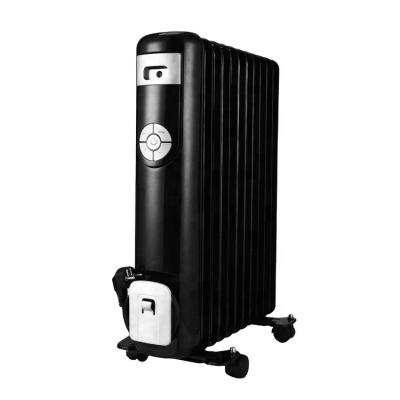 China Hotel Black Home For Office Heater With Timer Filled Radiator Oil Heaters 13fins for sale