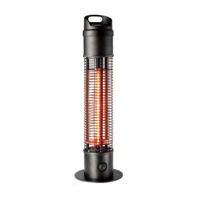 China Car 1200W IP55 Electric Outdoor Black Carbon Gold Tube Column Heater for sale