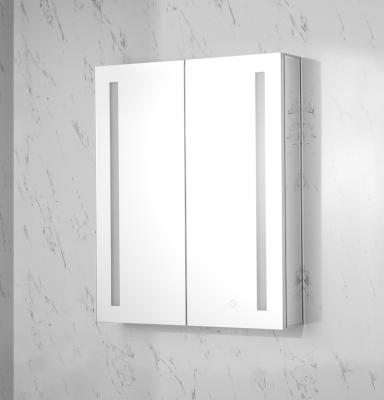 China Modern Bathroom Mirror European LED Vanity Cabinet Bathroom Furniture Aluminum Wall Mounted Bathroom Medicine Cabinet for sale