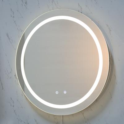 China Environmental LED Lighted Bathroom Lighted Mirror Customized Size LED Bathroom Light Travel Mirror Smart Bathroom Sliver Backlit Mirror for sale