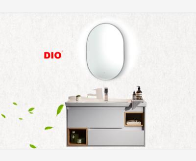 China LED Bathroom Mirror Lighted Frameless Backlit Wall Mounted Dimmer Function Sensor Touch Switch Oval / Round Bath Mirror for sale