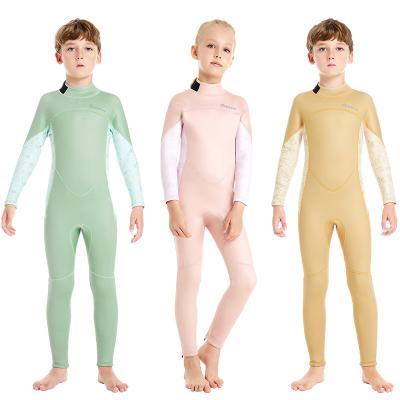 China High Quality 2.5mm Triathlon Freediving Wetsuits Neoprene Surf Diving Suit Child Kids Swimming Wetsuits Unisex Baby Kids for sale