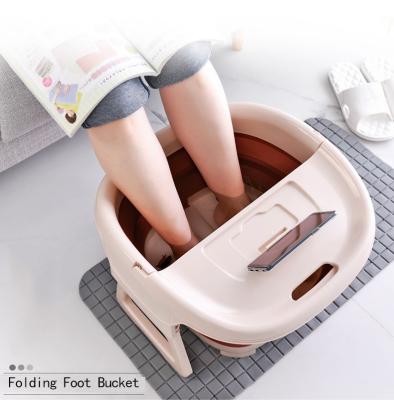 China Household Sauna Tub Pedicure Foaming Soaking Bath Water Bucket Household Sauna Foot Bucket Massage Bucket Viable Foldable Foot Bath Plain Plastic Bath Water Bucket for sale