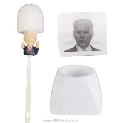 China 2020 Americans Wait Fancy Long Handle Viable Toilet Cleaning Cleaner Brush and Biden Paper Toilet Brush for sale