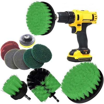 China Portable Multi Function 11pcs/set Cleaning Kit Electric Drill Cleaning Brush for sale