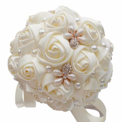 China HAOXIE wedding grosgrain ribbon bridal bouquet/wedding flower bouquet/decoration wedding for sale