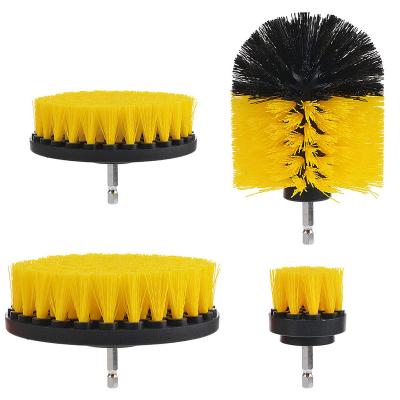 China Attachment 4pcs Portable Nylon Scrub Brush Drill Attachments Reading Brush for sale