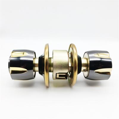 China Flats Professional Preassembled Sliding Metal Door Lock Cylindrical Brass Handle for sale