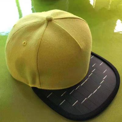 China COMMON Solar Power Fashion Snapback Cap Phone Charger Cap for sale