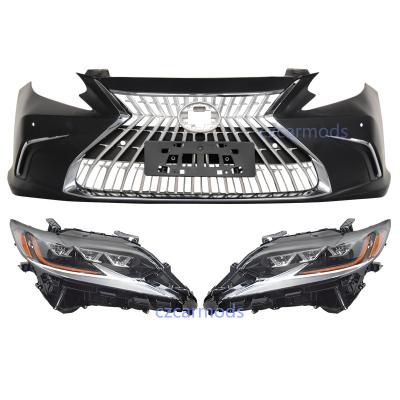 China Plastic Car Body Kits for LEXUS ES ES300h ES350 2013 2014 2015 Upgrade/Modified Front Bumper Grille Triple beam LED Headlights for sale