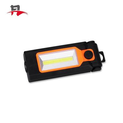 China Factory New Product Plastic Magnet Work Light Refurbish 2in1Foldable LED Rotatable Light With Magnet And Hook Car Repair COB Work Light for sale