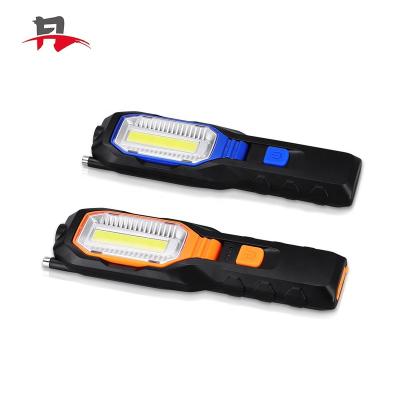 China Multi-Functional High Lumen Rechargeable Super Bright Hook WAREHOUSE Foldable Heat Resistant Dry Battery LED COB Portable Work Light for sale