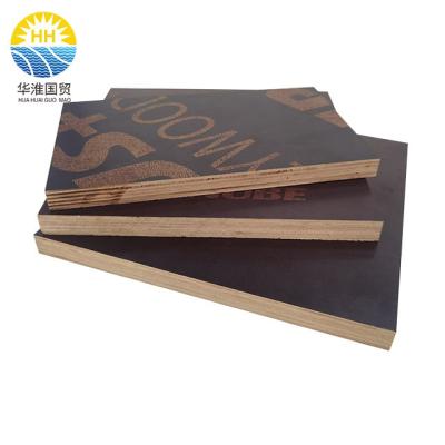 China Guangxi origin 17mm formwork plywood modern black brown 18mm film faced plywood 18mm film coated plywood for sale