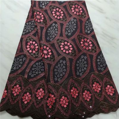 China Swiss Lace Fabric Senegal Lace Fabric 2019 New Viable Black Popular Design Cotton Color Voile Lace In Switzerland for sale