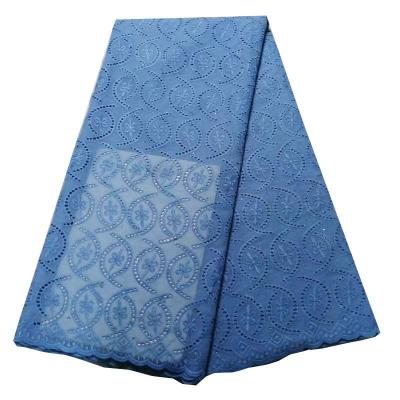 China Viable discount swiss voile lace fabric best price cotton cord lace fabric african sky blue sky blue guipure lace with 9 colors for sale