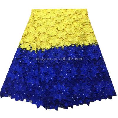 China Elegant African Swiss Guipure Lace Fabric Two Colors Party Viable Mix Promotion for sale