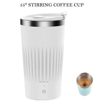 China 55 Degree Coffee Brewing Cup Stainless Steel Automatic Self Viable Constant Temperature Coffee Mug For Office for sale