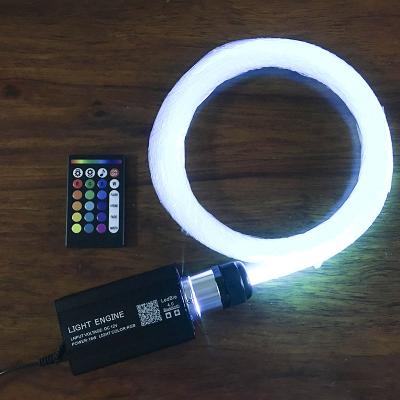 China Car Aluminum Starry Sky Lighting 16W RGBW LED Fiber Optic Engine Fiber Optic Light Kit for sale