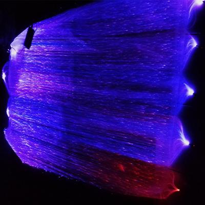 China Sustainable PMMA Fiber Optic Luminous Fabrics For Wedding Dress & Jacket & Apparel for sale