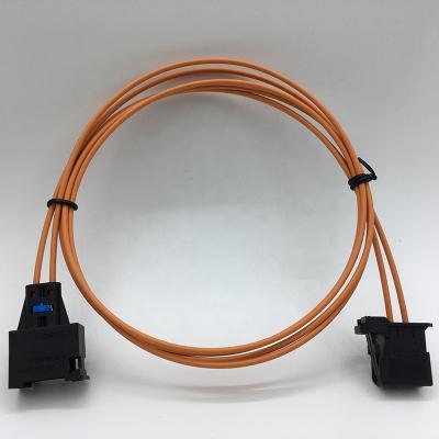 China Industrial Control MOST Fiber Optic Cable For Car Radio And Audio Male Female Connector DAS7-40 for sale