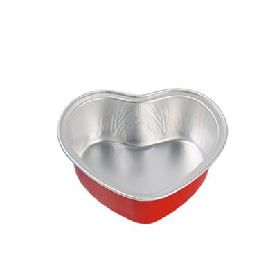 China High Quality Colored Aluminum Foil Baking Disposable Container Small Cup With Clear Lid for sale