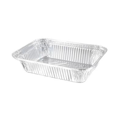 China OEM Baking Logo Aluminum Foil For Food Packing Small Disposable Aluminum Tray 750ml Aluminum Foil Containers for sale