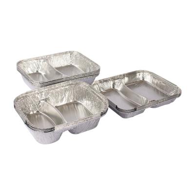 China High Quality Disposable Food Container Packaging Baking Adhesive Barbecue Aluminum Foil Foil Rectangular Foil for sale