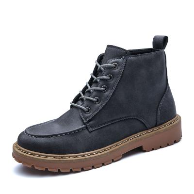 China Anti-odor Manufacturer Autumn New Men's Boots High Top Men's Casual Flat Shoes for sale