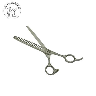 China Viable Dog Hair Grooming Tool Kit Pet Salon Chunker Scissors Fish Bone Shears for sale