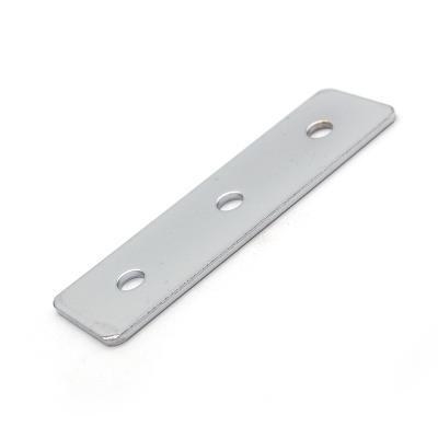 China Steel Vertical Aluminum Profile Accessories 3 Holes 35*120mm Connection Plate External Reinforcement Plate for sale