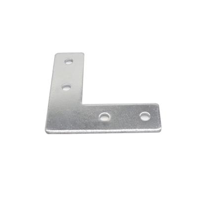 China Custom Aluminum Connecting Plate Durable 3030 Steel L-Shape Silver Aluminum Connecting Plate for sale