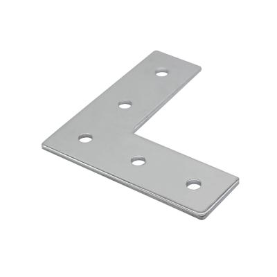 China Custom Aluminum Connecting L-Shape Plate4040 Wholesale Silver Aluminum Connecting Steel Plate 2021 for sale