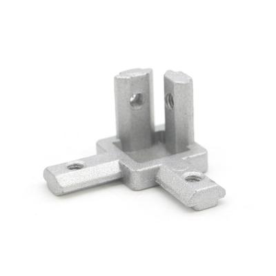 China Aluminum T Slot 3 Way 90 Degree Inside Corner Connector Joint Bracket For 2020 Series Aluminum Profile for sale