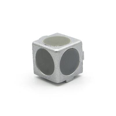 China Aluminum Profile 3 Hole 2020 Profile Block Three Way Right Angle Connector for sale