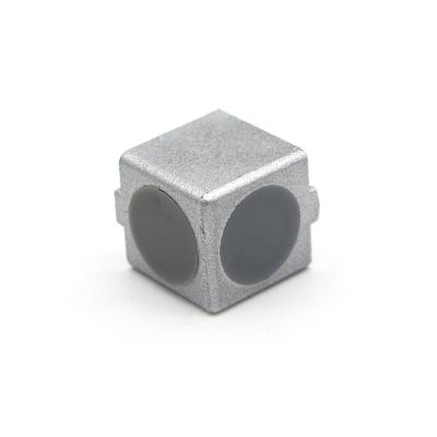 China Aluminum Profile 2 Hole 2020 Profile Block Two Way Right Angle Connector for sale