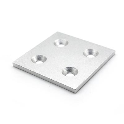 China Decorative Decorations Socket Aluminum Cover Plate For 80 Series Aluminum Profile for sale